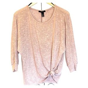 Tan Sheer Sweater from Forever 21